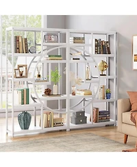 Tribesigns 5-Tier Industrial Bookshelf with 9 Open Shelves