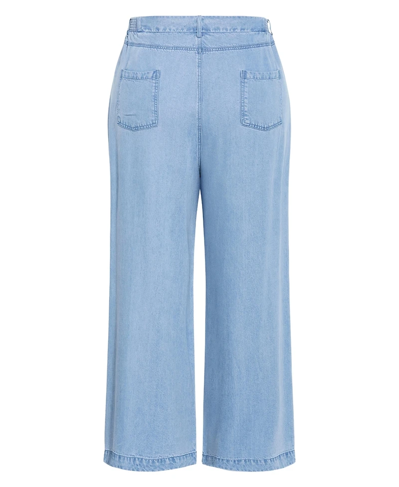 City Chic Plus Evani High-Rise Wide-Leg Pants