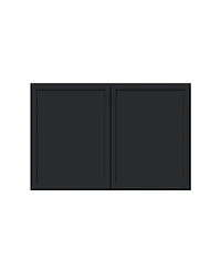 Boyel Living 27"x18" Double Door Short Wall Cabinet, Ready to Assemble Kitchen Cabinet with Solid Wood Frame, Soft-Close Slides and Hinge