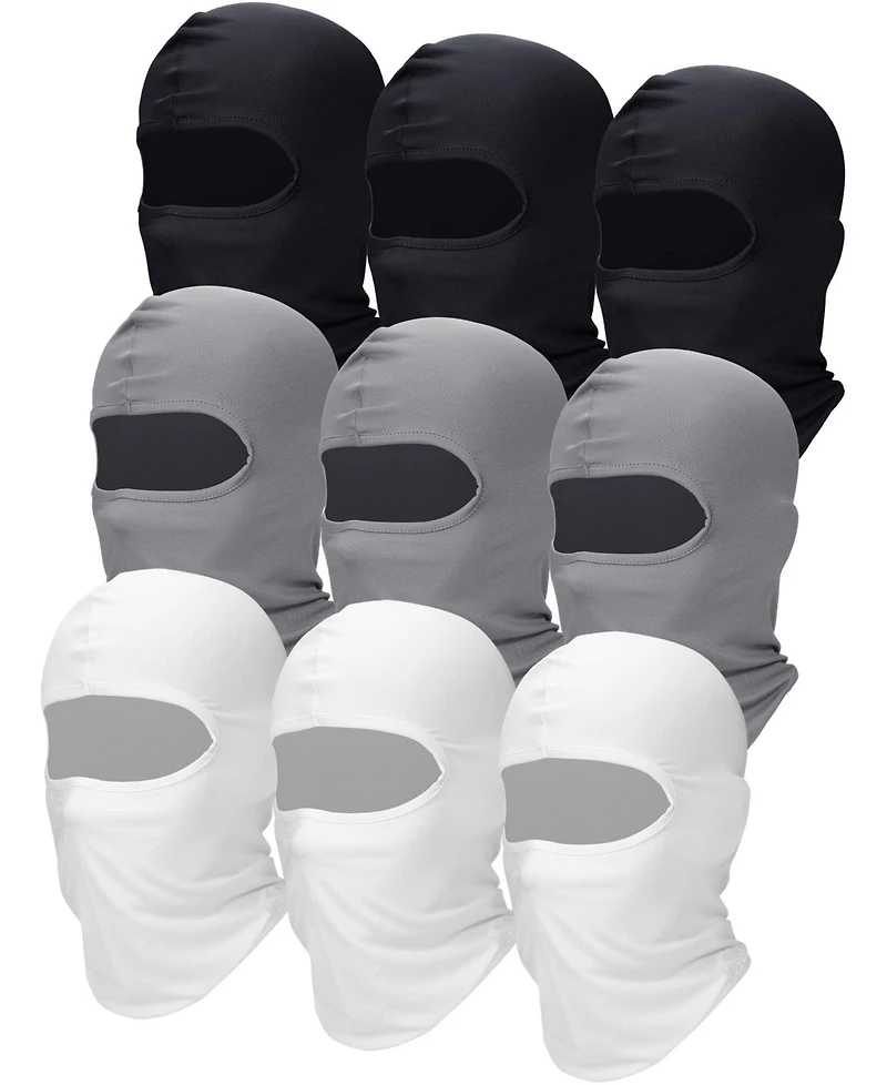Piscifun 9 Pack Men's Balaclava Face Cover Warm Uv Protection Winter Outdoor Sports Gear