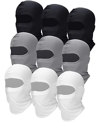Piscifun 9 Pack Men's Balaclava Face Cover Warm Uv Protection Winter Outdoor Sports Gear
