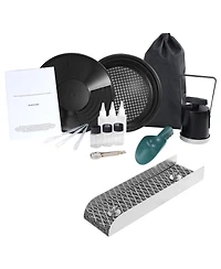 Hongge 16-Piece Gold Panning Kit with 12 in Aluminum Mini Sluice Box Classifier Screen and Backpack