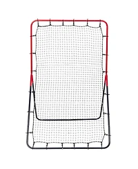 Hongge 3-Way Baseball and Softball Pitchback Rebounder Net 3 x 4.5 ft for Fielding and Throwing Practice