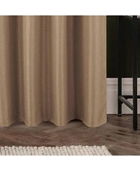 Olivia Gray 100percentaage Polyester 250 Gsm Basket Weave Ian Luxury Jacquard Blackout Grommet Curtain Panel