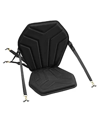 Hongge Hexagonal Padded Kayak Seat 1 in Thick with Back Support Adjustable Straps and Storage Bag