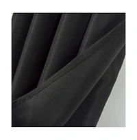 Olivia Gray Gilbert Solid Single Grommet Curtain Panel Pair
