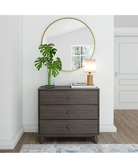 Plank+Beam Solid Wood Classic 3-Drawer Dresser, Small Dresser for Bedroom, Chest of Drawers
