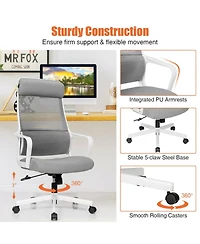 Gouun High Back Mesh Office Chair with Adjustable Heating Headrest and Lumbar Support
