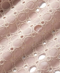 Modenaire Women's Polka Dot Embroidered Lace Dress