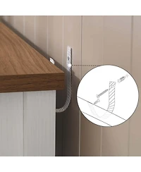 Slickblue Entryway Console Table 45.3 Inch with 3 Drawers and Storage Shelving