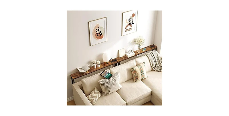 Slickblue 47.2-Inch Entryway Console Table with Power Outlet for Small Spaces