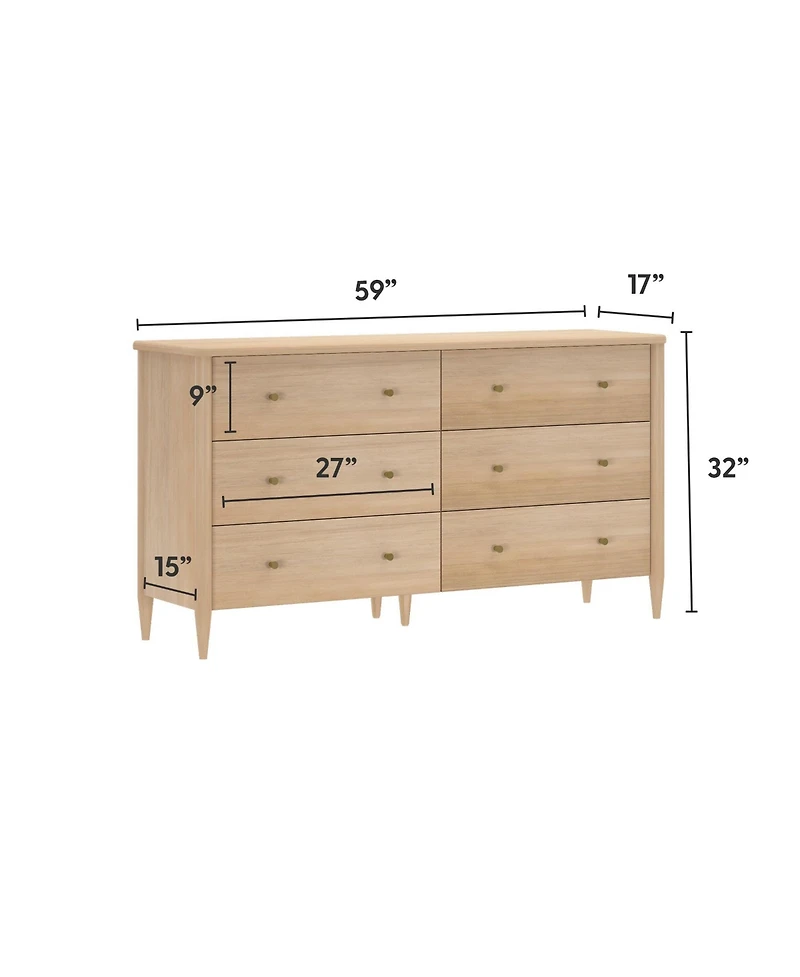 Plank+Beam Harbor 6 Drawer Dresser