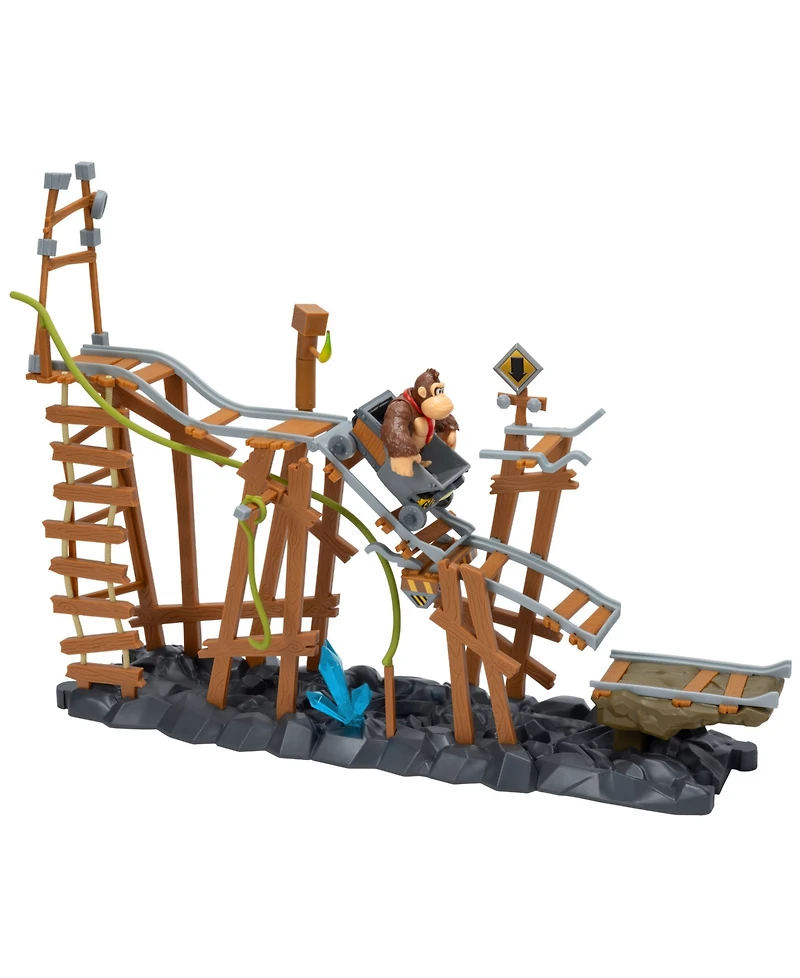 Super Mario Donkey Kong Mine Cart Adventure 2-Piece Playset, Ages 3+