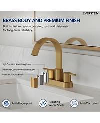 Everstein Centerset Bathroom Faucet with Drain Assembly, 2-handle Sink