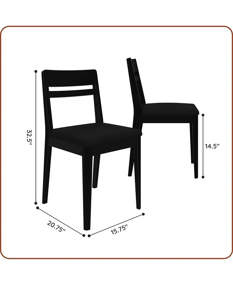 Grain & Grove Crew Upholstered Dining Chair (2 pack)