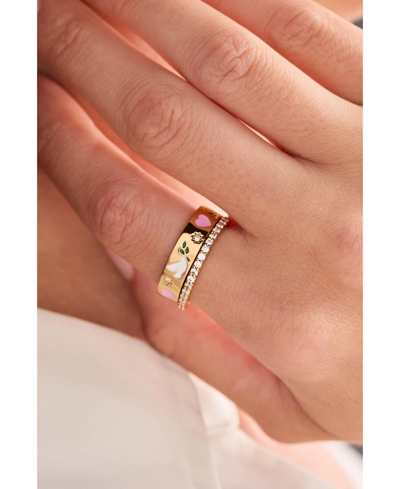 Alex and Ani Pray, Wait and Trust' Ring Set of 2