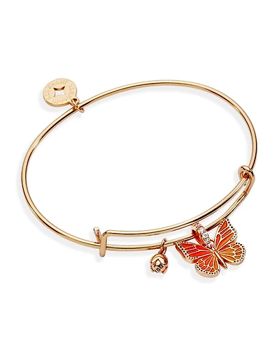 Alex and Ani New York Botanical Garden Monarch Butterfly Charm Bangle
