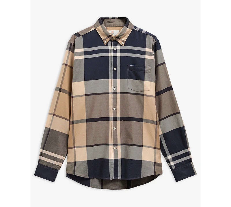 Barbour Men's Dunoon Tailored-Fit Tartan Button-Down Twill Shirt