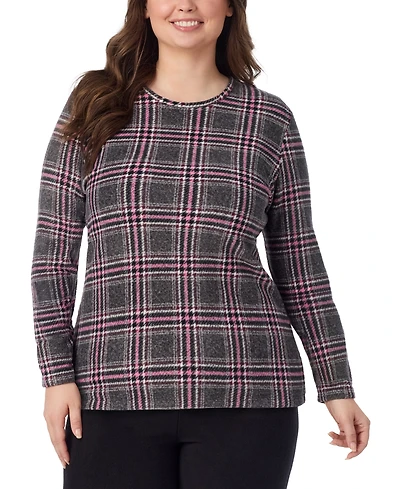 Cuddl Duds Plus Long-Sleeve Fleecewear Stretch Top