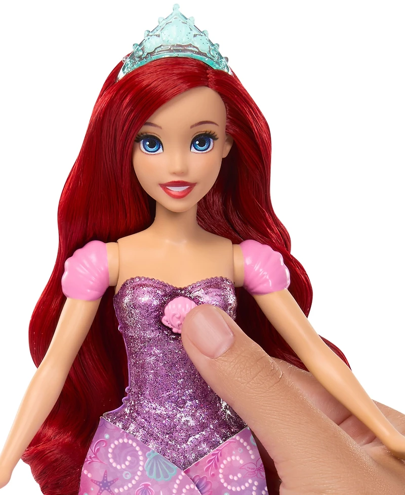 Disney Princess Transforming Ariel Fashion Doll with Flounder & 2 Accessories, Ages 3+