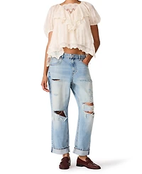 Steve Madden Women's Low-Rise Boyfriend Jeans