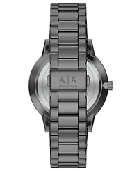 Armani Exchange Men's Quartz Three Hand Gunmetal Stainless Steel Watch 42mm