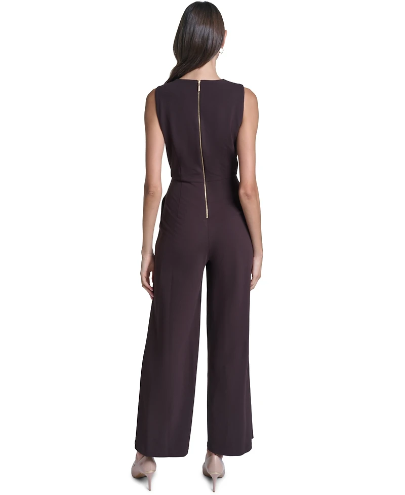 Calvin Klein Women's Sleeveless X-Front Jumpsuit