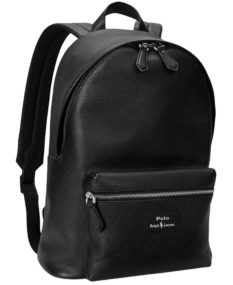 Polo Ralph Lauren Men's Pebbled Leather Backpack
