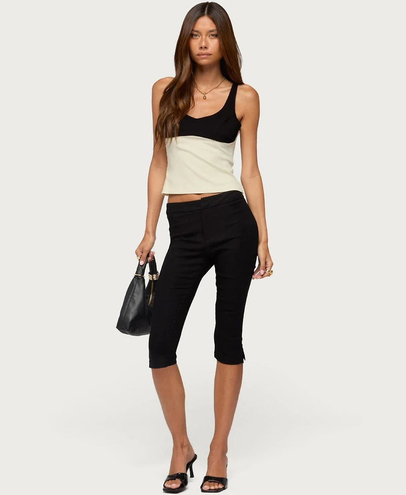 Edikted Women's Clarinda V-Neck Sleeveless Tank Top