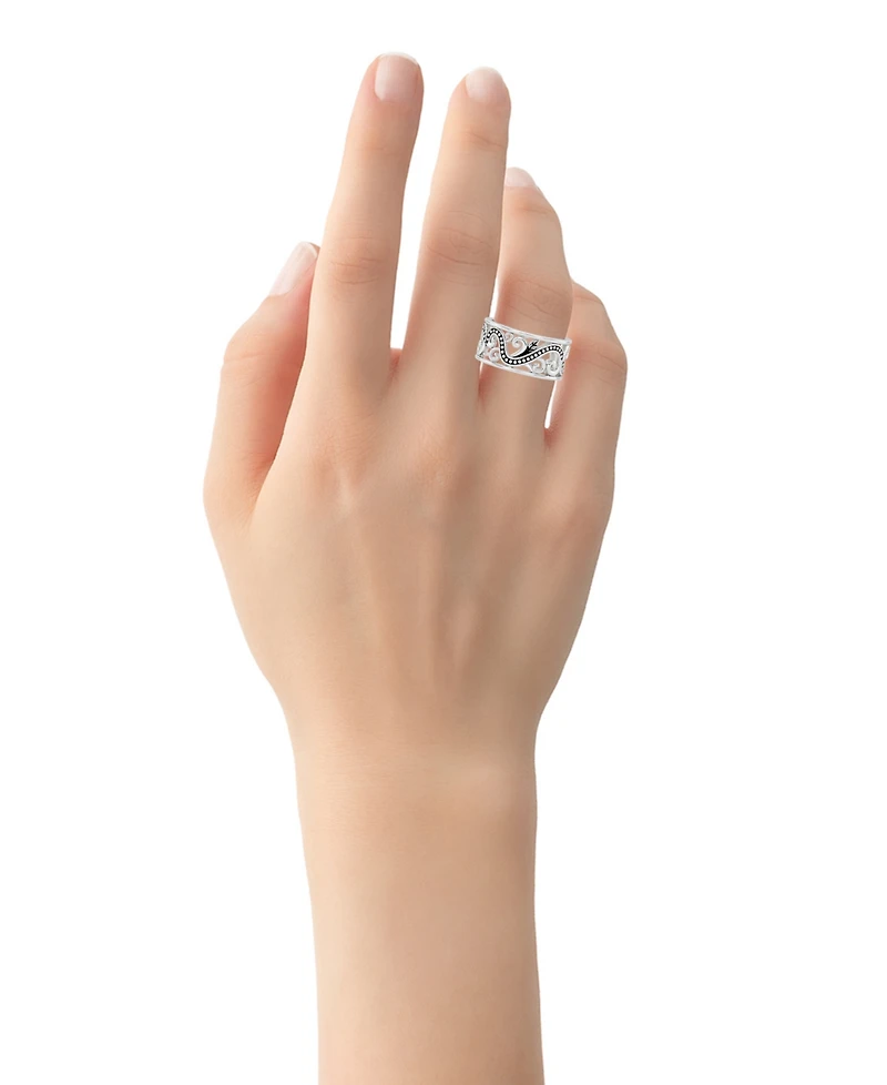 And Now This Silver-Plated Swirl Ring
