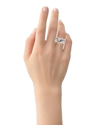 And Now This Silver-Plated Swirl Ring