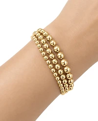 And Now This Triple Row Bead Bracelet
