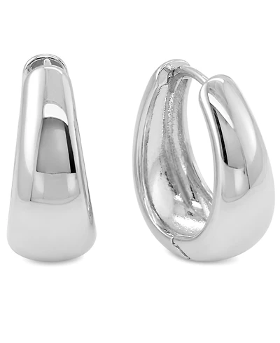 And Now This Graduated Huggie Hinged Hoop Earrings