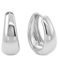And Now This Graduated Huggie Hinged Hoop Earrings