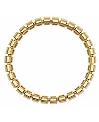 And Now This Gold, Silver Plated Brass Stretch Bracelet