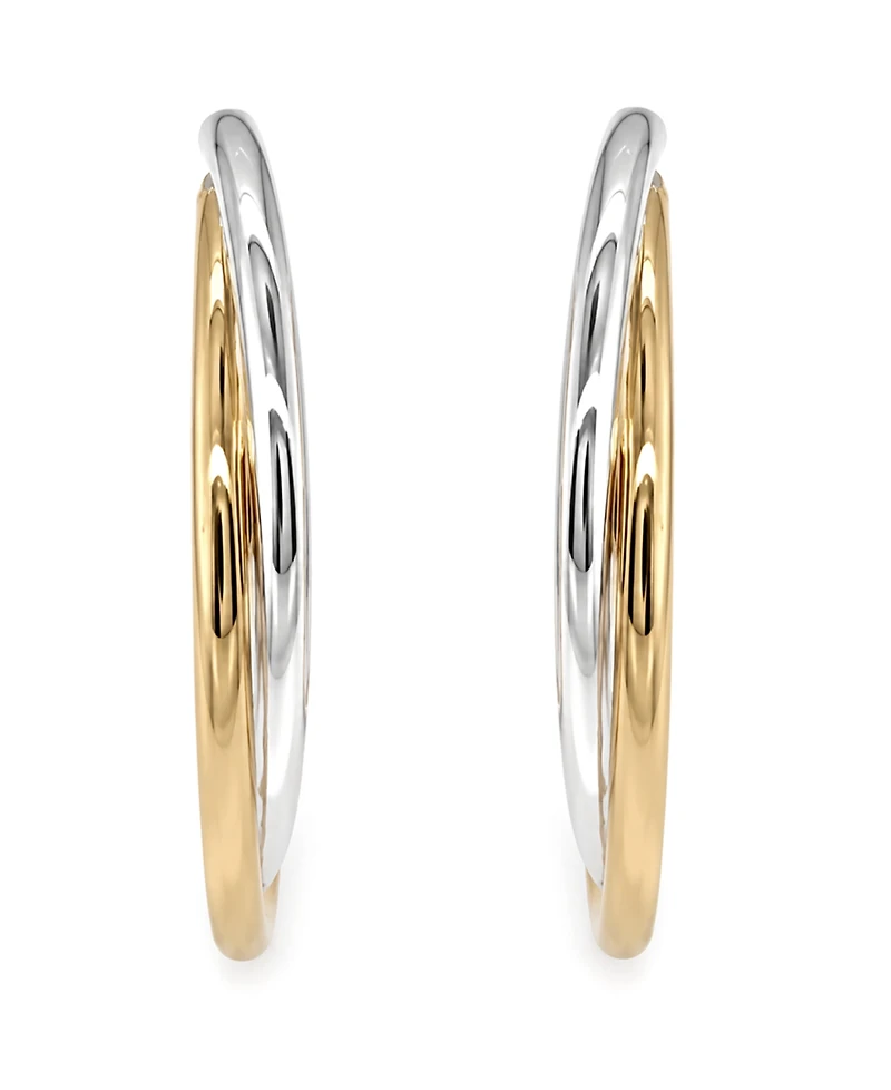 And Now This Two Tone Layered Hoop Earring