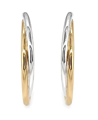 And Now This Two Tone Layered Hoop Earring