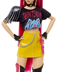 Kpop Demon Hunters Huntrx Mira 12.75" Fashion Doll with 11 Posable Joints and Curved Moon Sword, Ages 4+