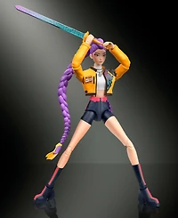 Kpop Demon Hunters Rumi 6-inch 21 Points of Articulation Interchangeable Hands and Faces Action Figure, Ages 4+