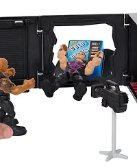 Wwe The Rock Knuckle Crunchers Final Boss 2-in-1 Microphone Playset with Action Figure and 2 Accessories, Ages 6+