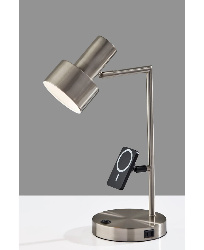 Adesso 19" Metal Rowe Supercharger Desk Lamp