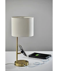 Adesso 22" Metal Wyatt Supercharger Desk Lamp