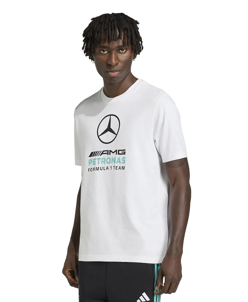 Adidas Men's White Mercedes-amg Petronas F1 Team 2026 Alpha Skin Graphic T-Shirt