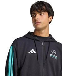 Adidas Men's Black Mercedes-amg Petronas F1 Team 2026 Alpha Skin Full-Zip Tri-Blend Hoodie