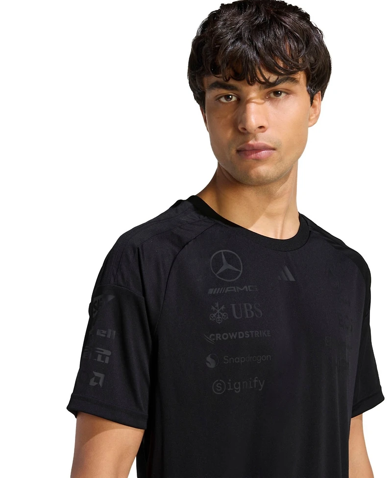 Adidas Men's Black Mercedes-amg Petronas F1 Team Night Driver Climacool T-Shirt