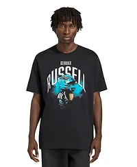 Adidas Men's George Russell Black Mercedes-amg Petronas F1 Team Graphic T-Shirt