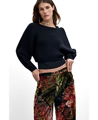 Desigual Women's M. C. Lacroix Wide-Leg Velvet Trousers