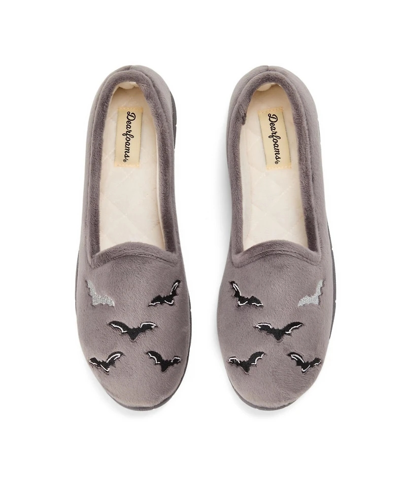Dearfoams Women's Halloween Velour Closed Back Slippers