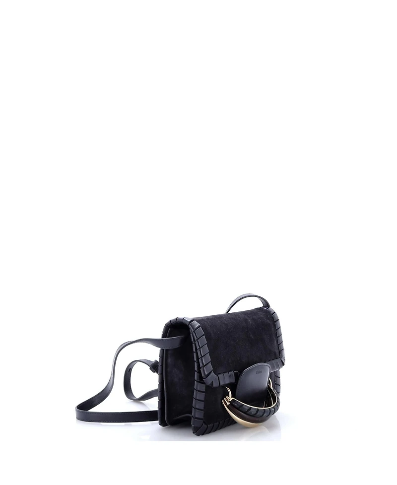 Pre-Owned Chloe Kattie Crossbody Bag Whipstitch Suede
