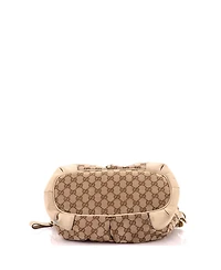 Pre-Owned Gucci Medium Sukey Top Handle Satchel Gg Canvas with Leather